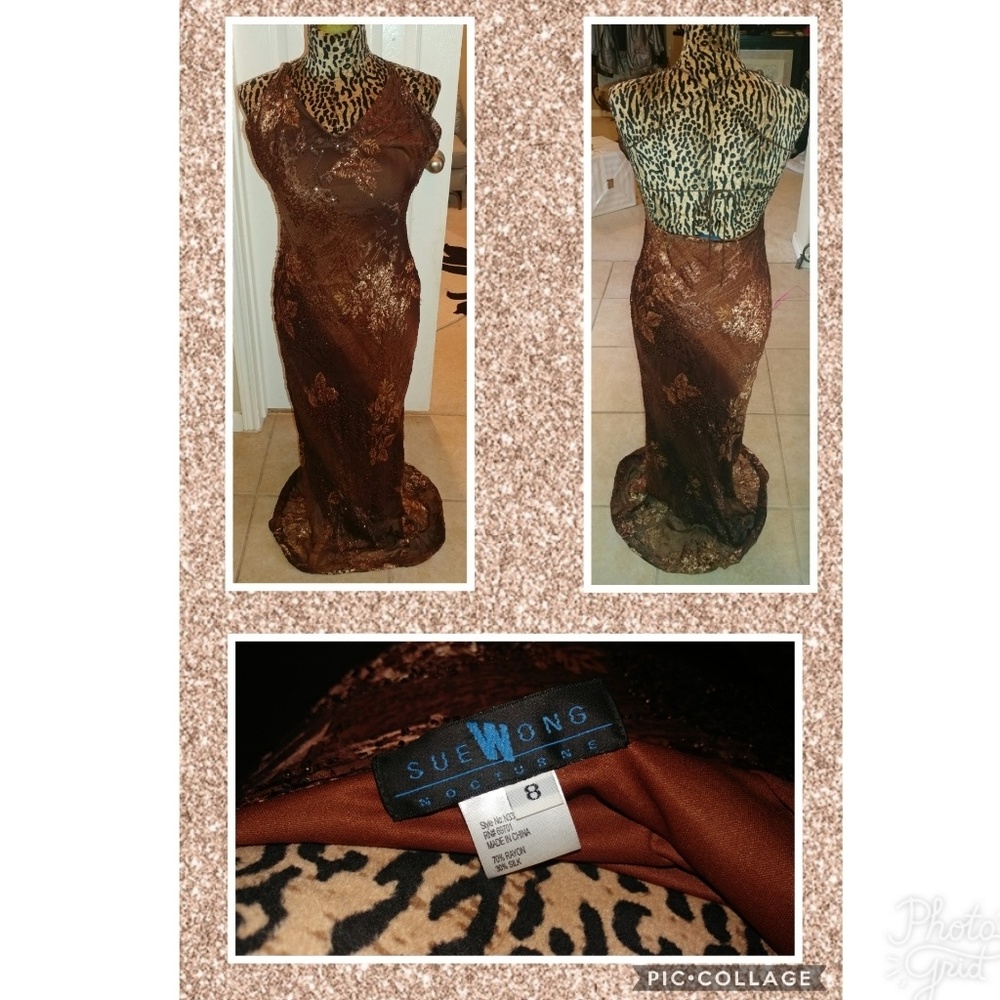 Sou Wong Copper beaded dress
